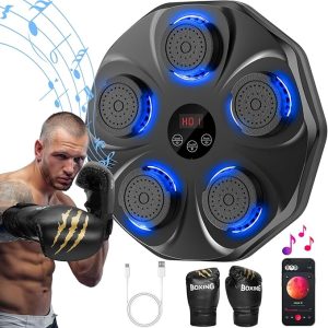 Intelligent music boxing machine, electronic boxing wall target, home training equipment, reaction target, hitting rhythm, hanging fitness